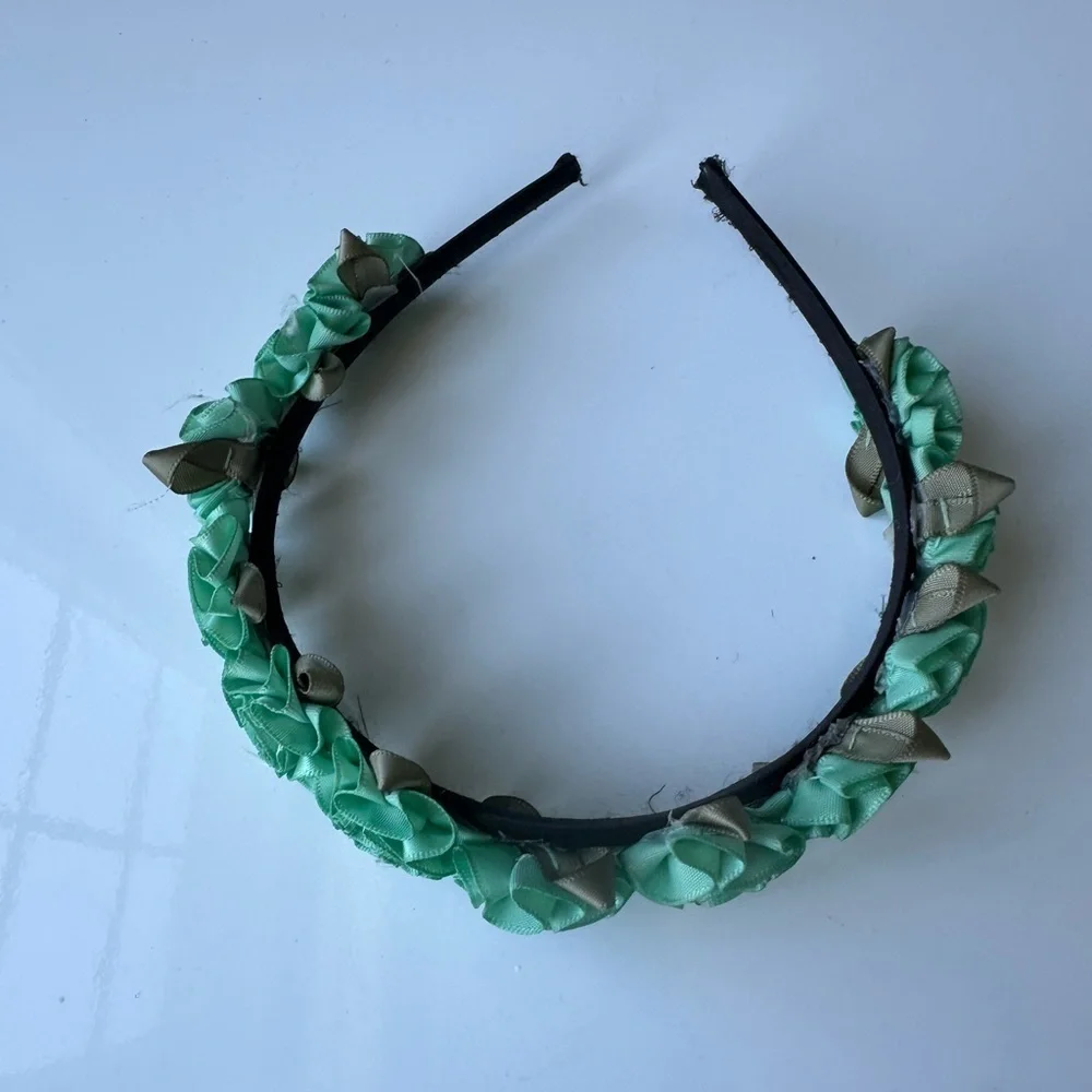 Nordstrom Green Flower Headband